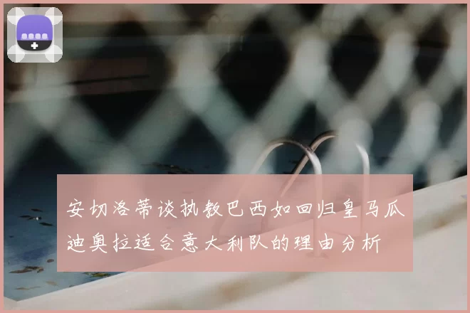 安切洛蒂谈执教巴西如回归皇马瓜迪奥拉适合意大利队的理由分析