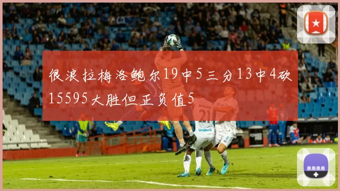 很浪拉梅洛鲍尔19中5三分13中4砍15595大胜但正负值5